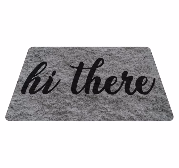 Hallo decor vinyl tapijt zinnen en teksten - TenStickers