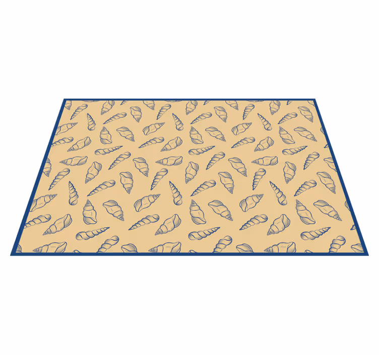 Maritiem motiefaccent vinyl tapijt badkamer - TenStickers