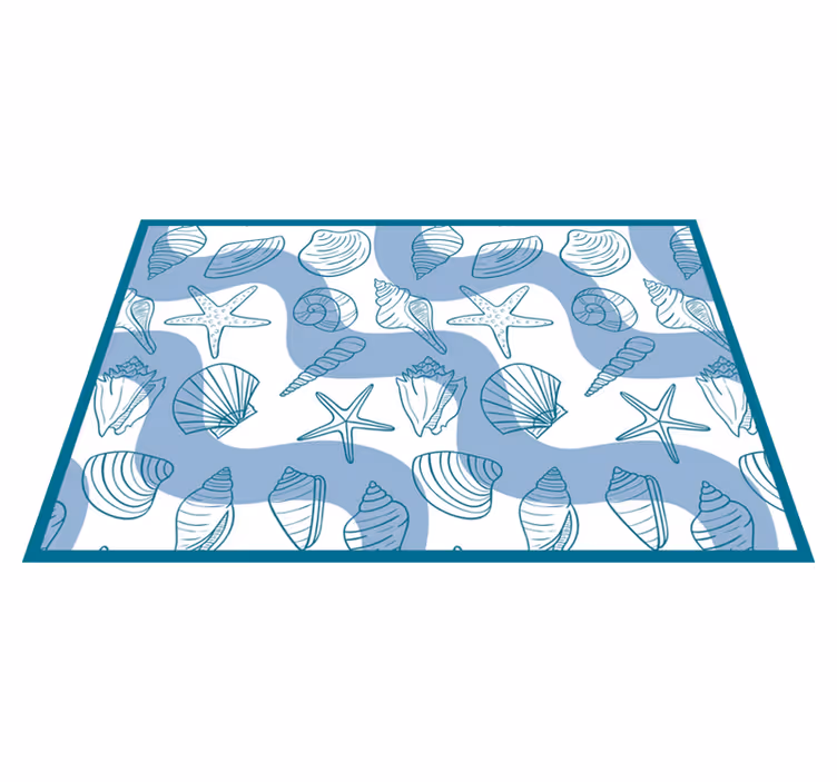 Kustmotieven dieren vinyl tapijt - TenStickers