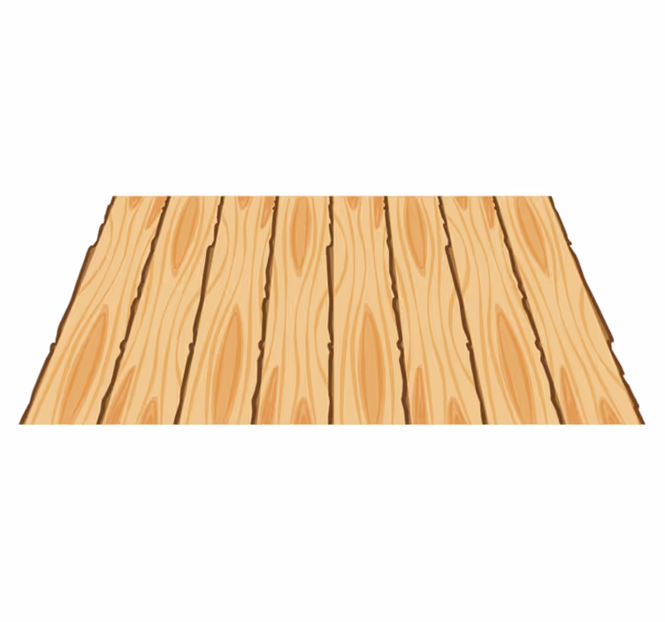 Houten strepen vinyl tapijt met houtstructuur - TenStickers