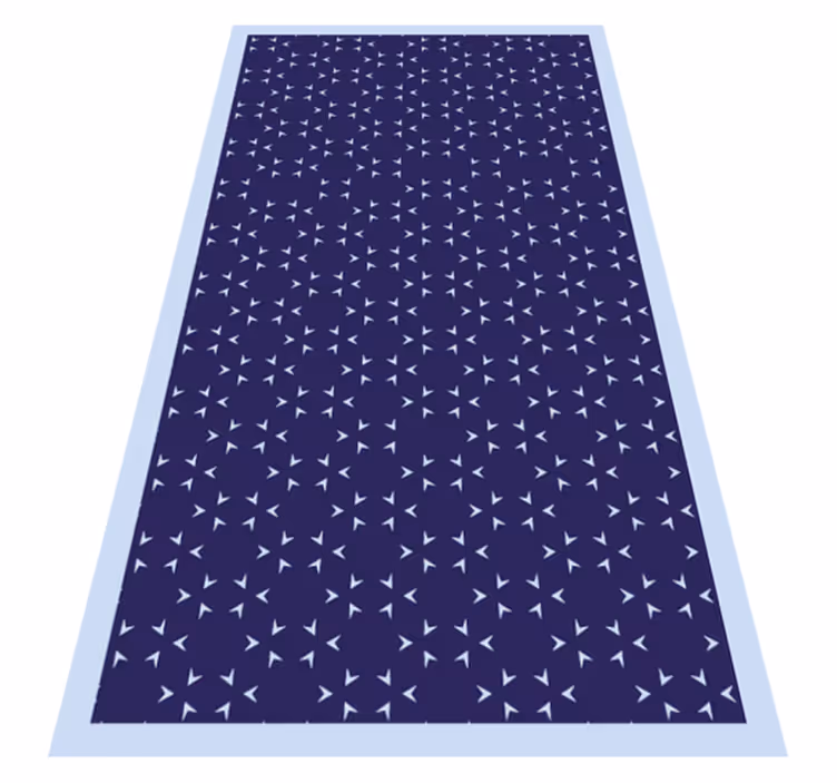 Nautisch streeppatroon vinyl tapijt met strepen - TenStickers