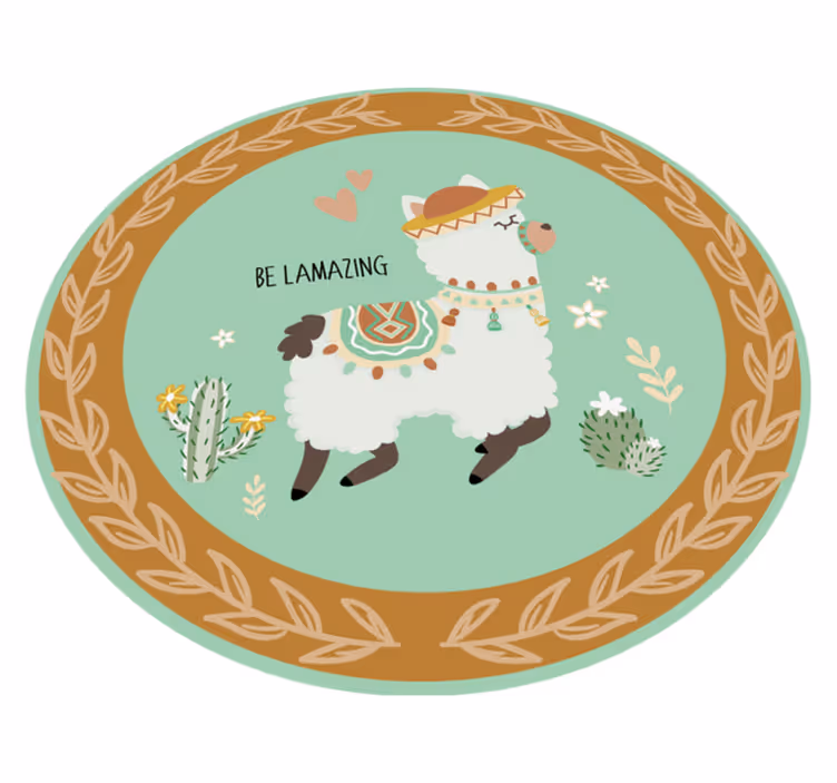Wees geweldig dieren vinyl tapijt - TenStickers