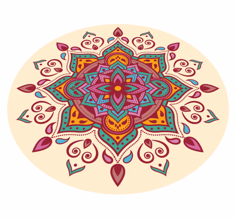 Vinyl tapijt mandala mandala kunstzinnigheid - TenStickers