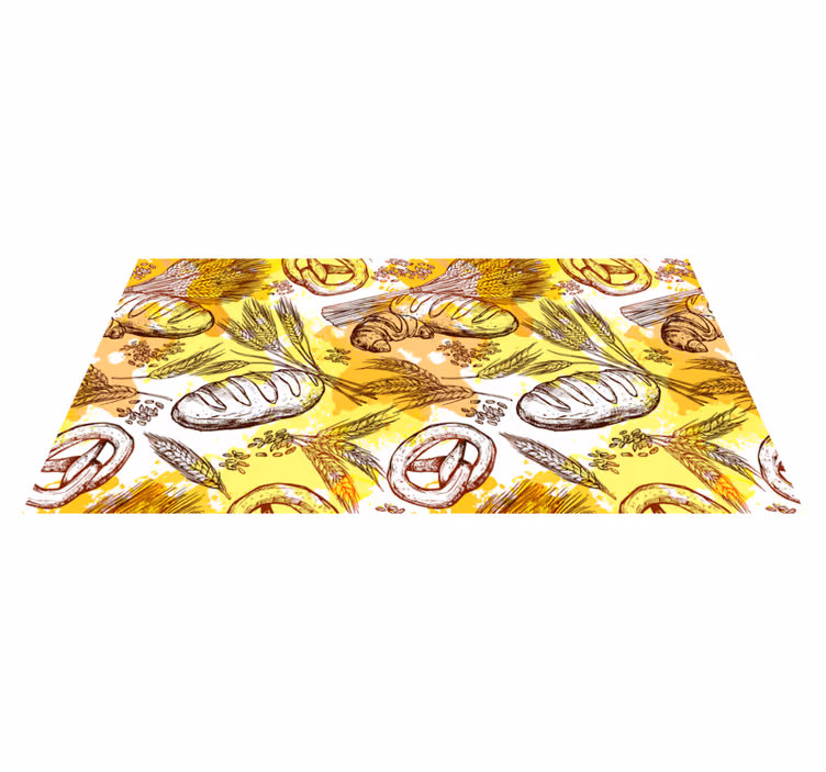 Bakkerij thema antiek vinyl tapijt - TenStickers