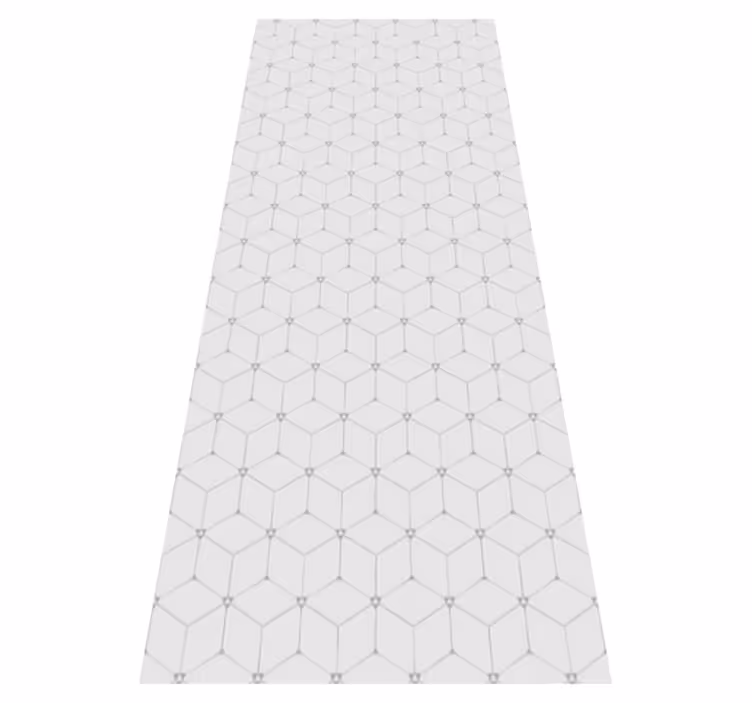 Geometrisch betegeld patroon vinyl tapijt tegels - TenStickers