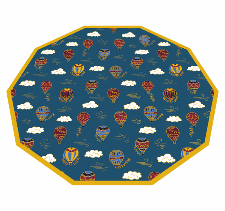 Hete lucht ballonnen vinyl tapijt kind - TenStickers