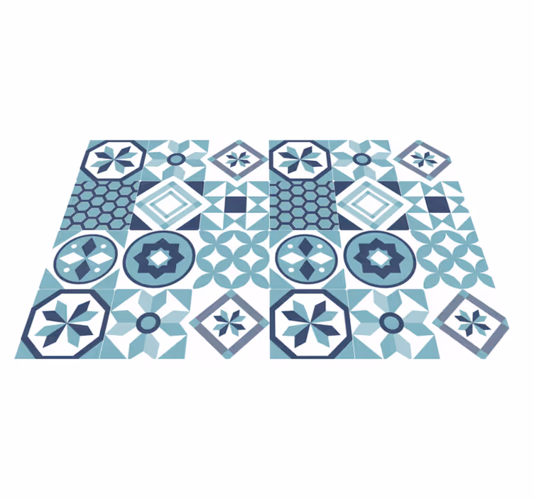Inspiratie voor mozaïektegels vinyl vloerkleed mozaïek - TenStickers