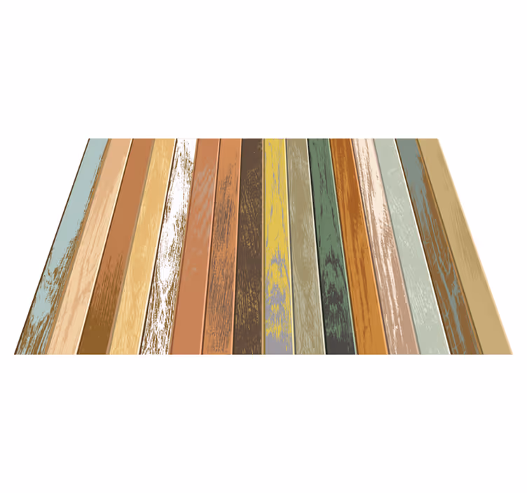 Abstracte penseelstreken vinyl tapijt met textuur - TenStickers