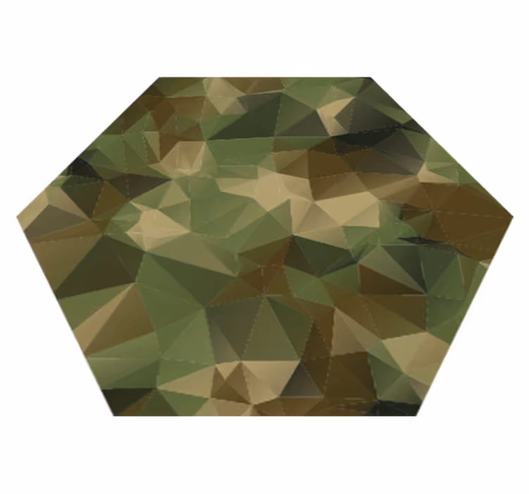Jeugd vinyl vloerkleed Geometrische camouflage - TenStickers