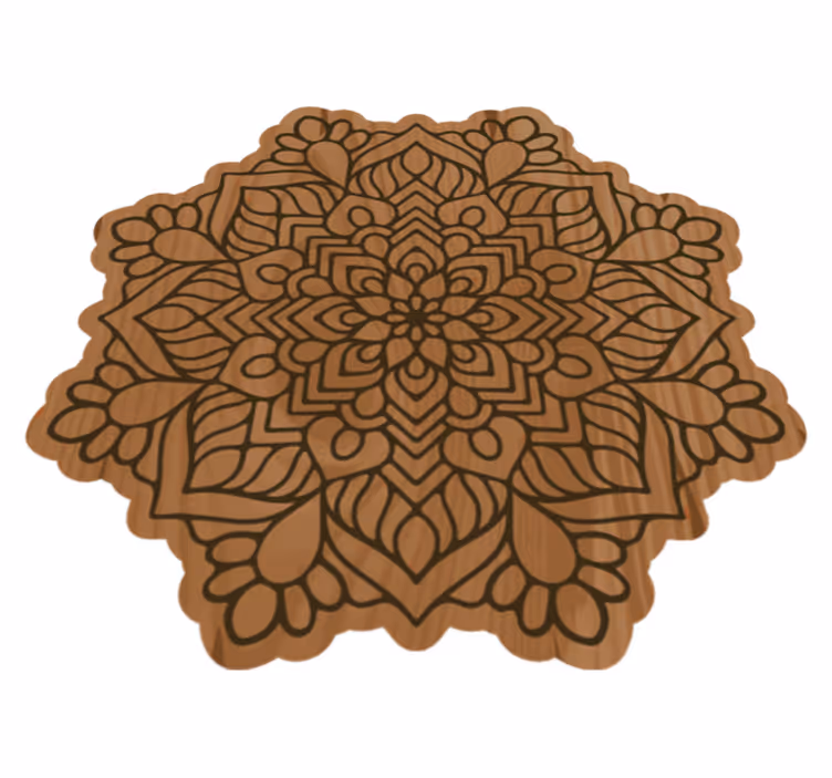 Vinyl tapijt mandala mandala intriciteit - TenStickers