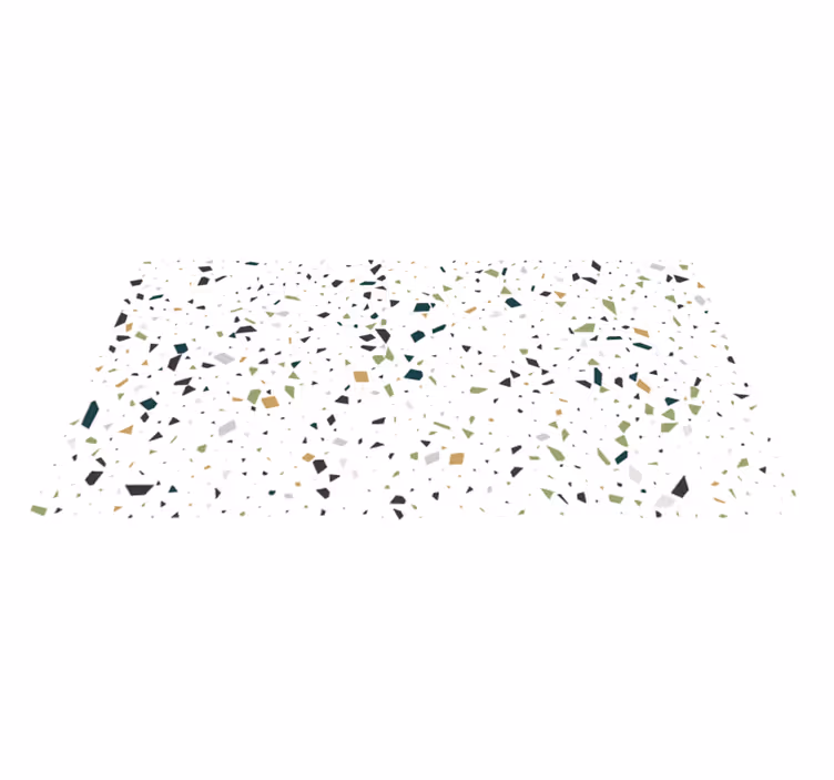 Terrazzo spettert vinyl tapijt badkamer - TenStickers