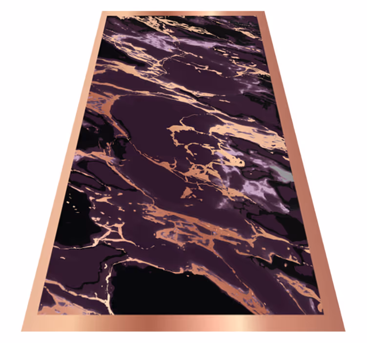 Gemarmerd patroon marmeren vinyl tapijt - TenStickers