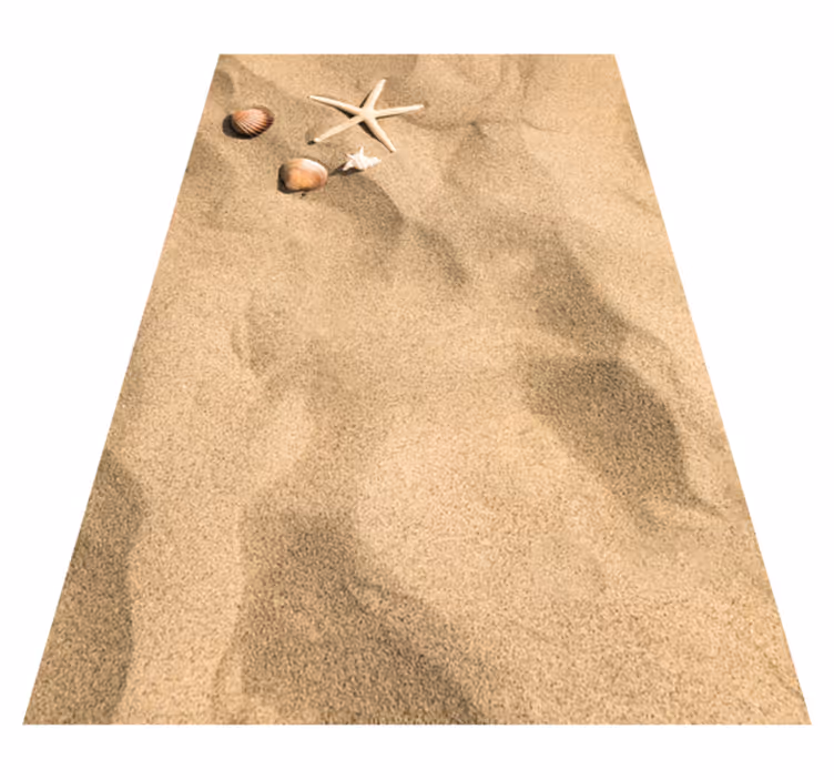 Natuur vinyl tapijt Summer vibe vinyl vloerkleed zand - TenStickers