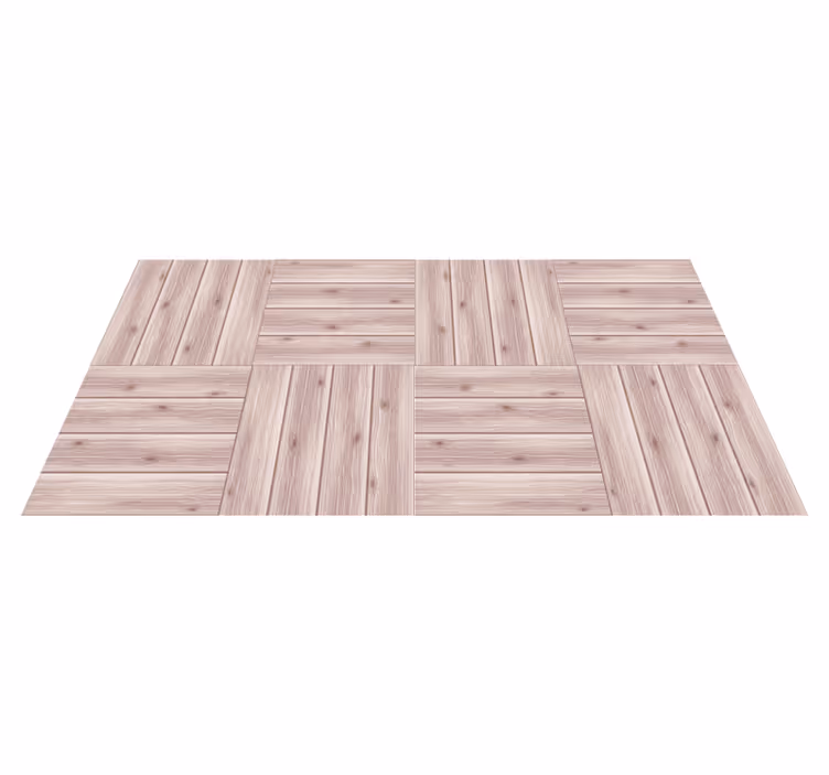 Simulatie van houten planken vinyl tapijt met houtstructuur - TenStickers