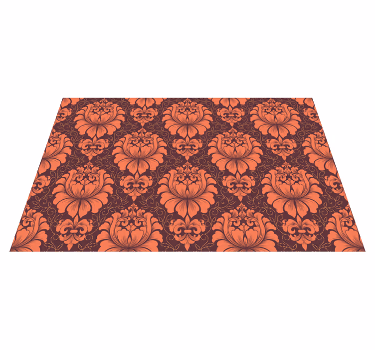 Sierlijke symmetrie vinyl tapijt mandala - TenStickers