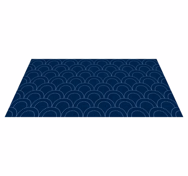 Vinyl tapijt geometrisch schelppatroon diepten - TenStickers