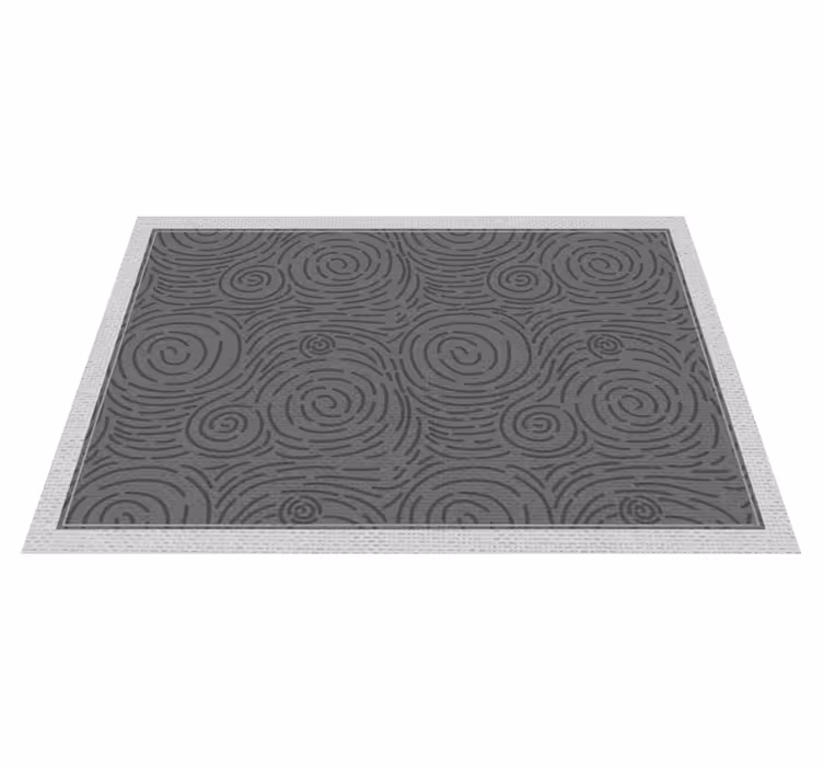Wervelende patronen vinyl tapijt met textuur - TenStickers