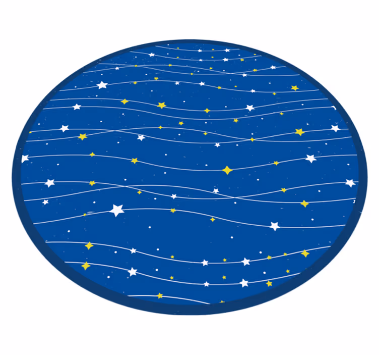 Hemelse baan vinyl tapijt sterren - TenStickers