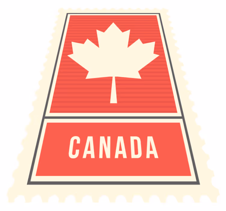 Canadese esdoornblad vinyl tapijt antiek - TenStickers