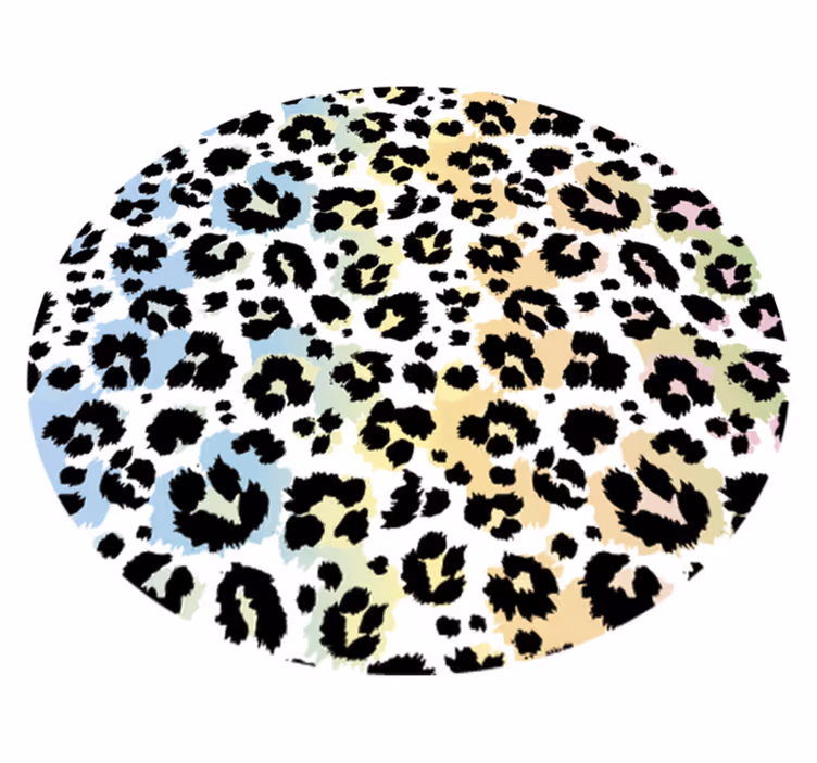 Luipaardvlekkenpatroon vinyl tapijt dierenprint - TenStickers