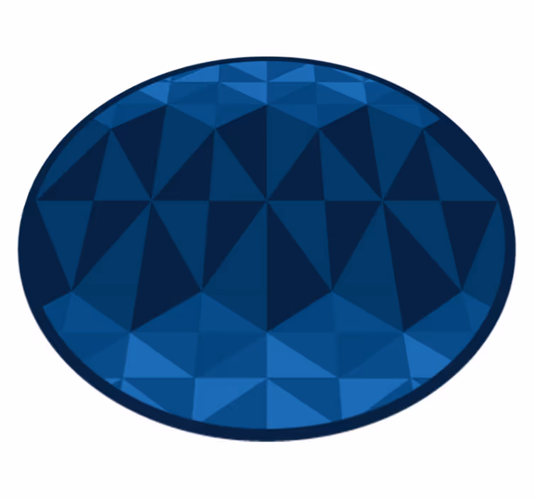 Vinyl tapijt geometrisch cirkelontwerp - TenStickers