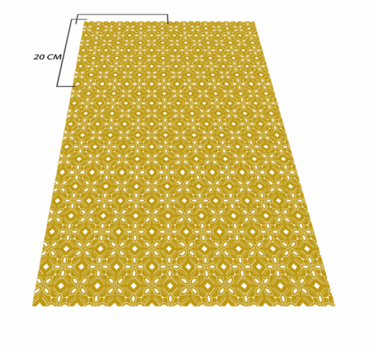Geometrische keukenoverlay vinyl vloerkleed keuken - TenStickers