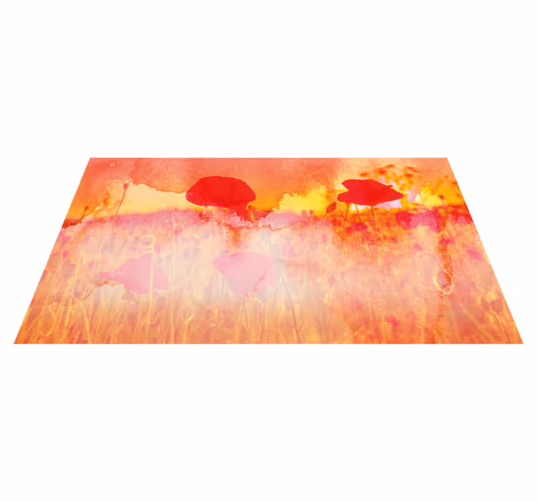 Abstracte weide vinyl tapijt natuur - TenStickers