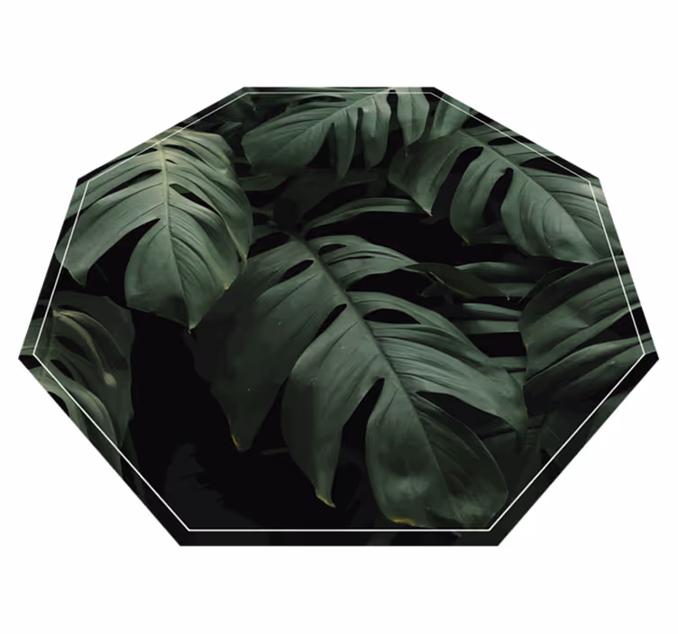 Vinyl tapijt Bloemen en planten Monstera bladeren - TenStickers