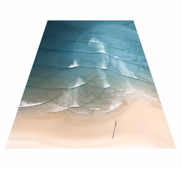 Kust kustlijn vinyl tapijt natuur - TenStickers