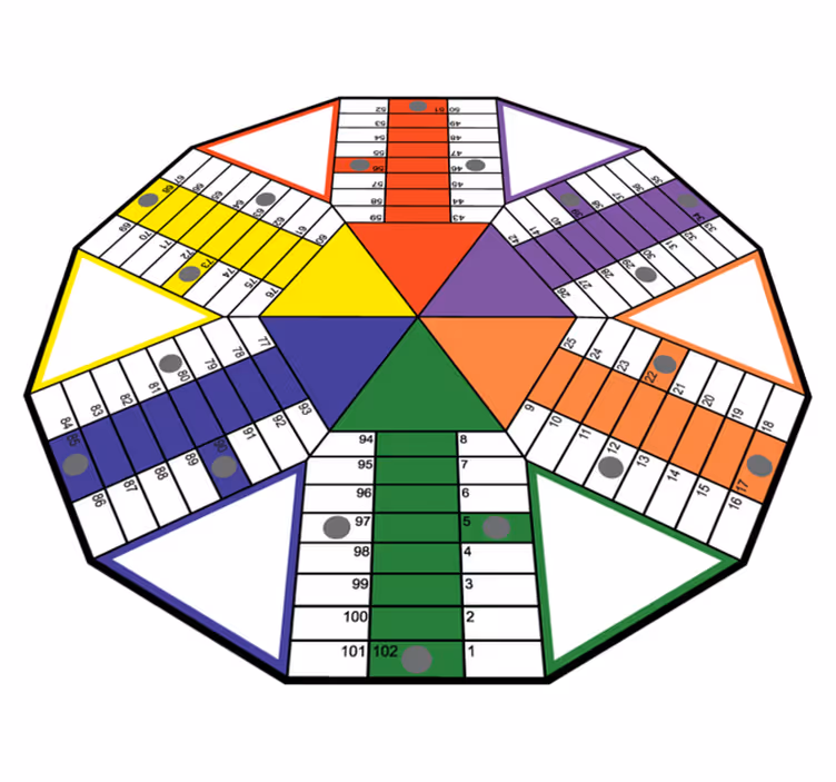 Educatief speelbord vinyl tapijt spel - TenStickers