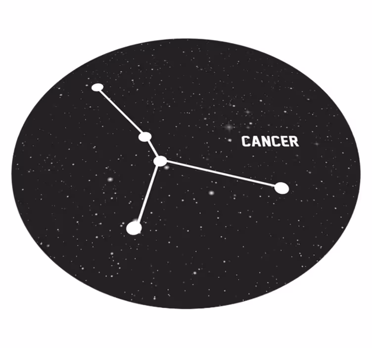 Hemelse constellatie vinyl tapijt sterren - TenStickers