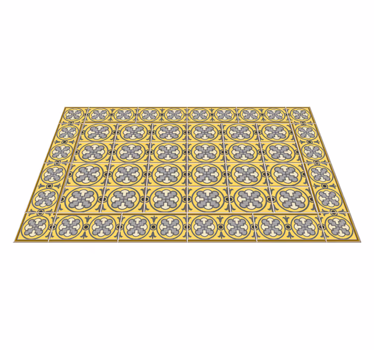 Sierlijke mediterrane vinyl tapijt tegels - TenStickers