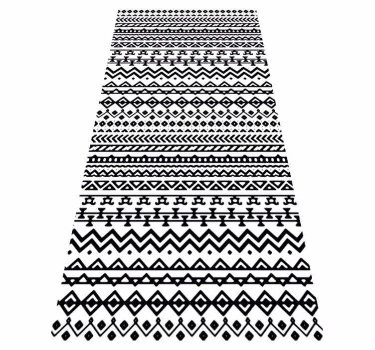 Tribal patroon decor vinyl tapijt wereldkaart - TenStickers