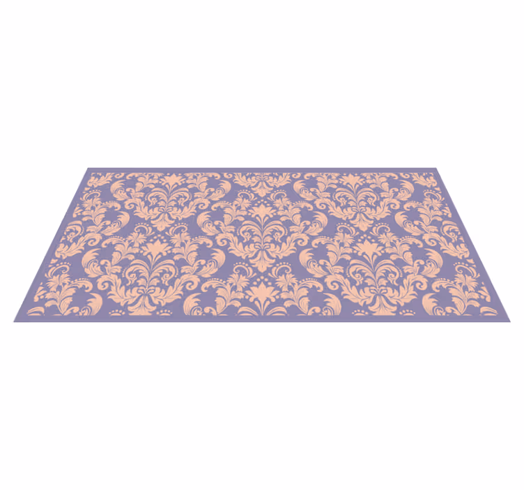 Barok patroondetail vinyl tapijt met textuur - TenStickers