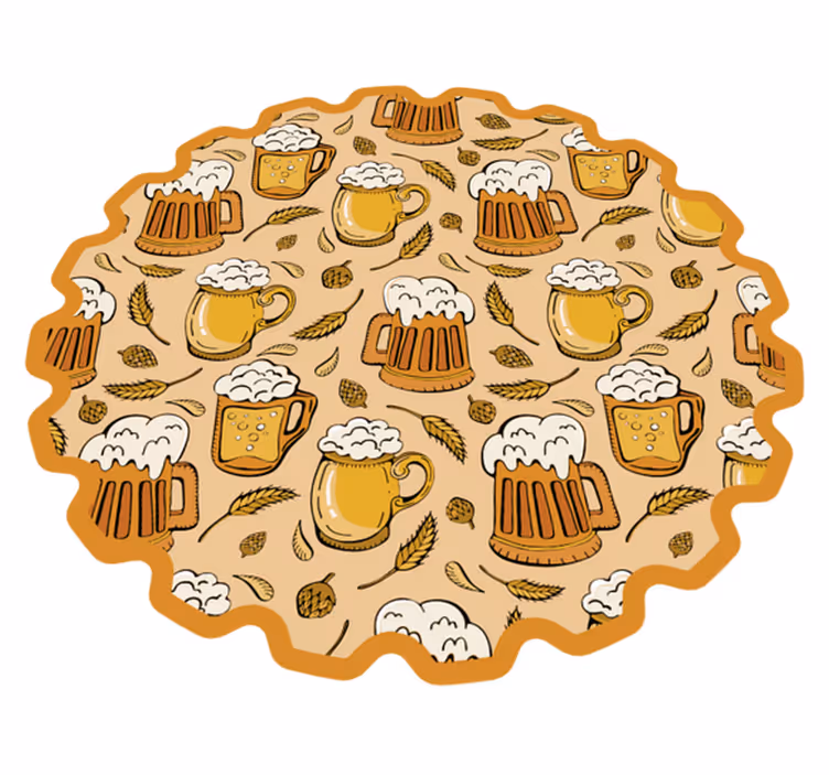Bierfestival vinyl tapijt evenement - TenStickers