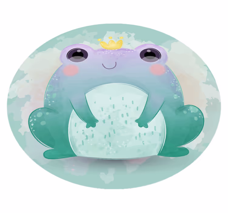 Cartoon aquatische vrienden vinyl tapijt voor meer kinderen - TenStickers