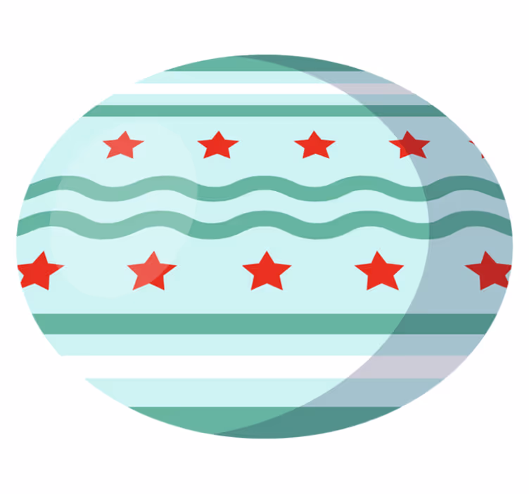 Waterstermotief vinyl tapijt sterren - TenStickers