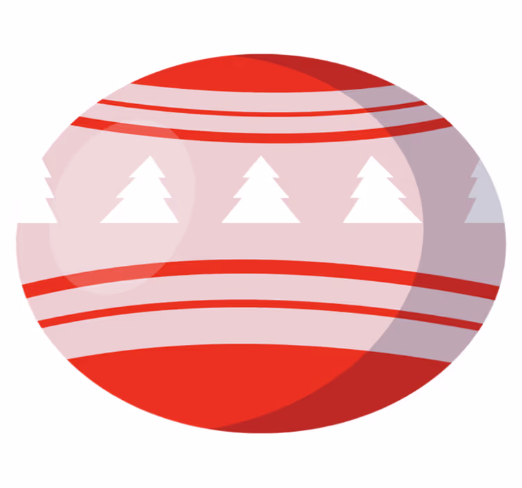 Feestelijk boommotief vinyl tapijt kerstmis - TenStickers