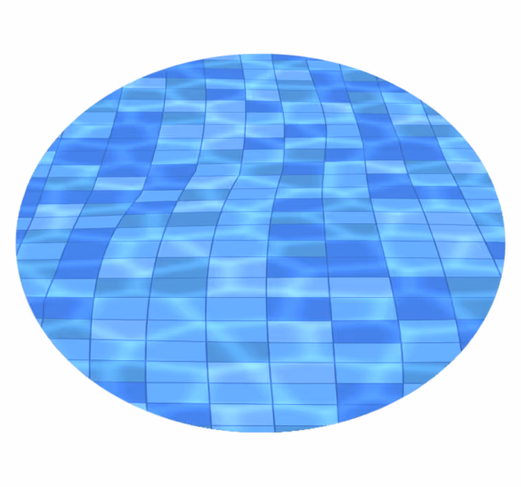 Waterrimpeling vinyl tapijt tegels - TenStickers
