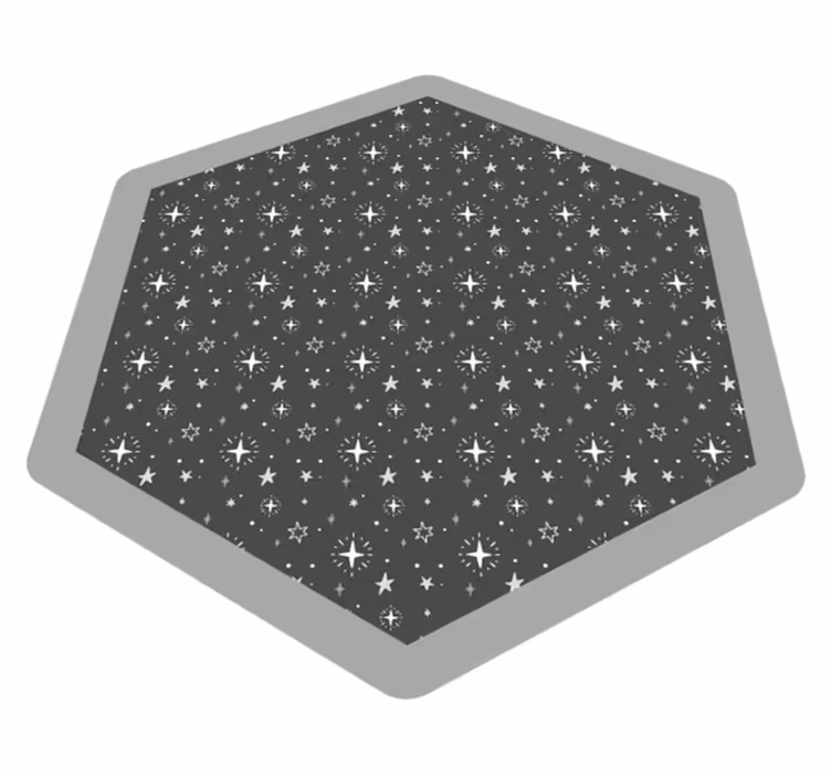 Hemels patroon vinyl tapijt sterren - TenStickers