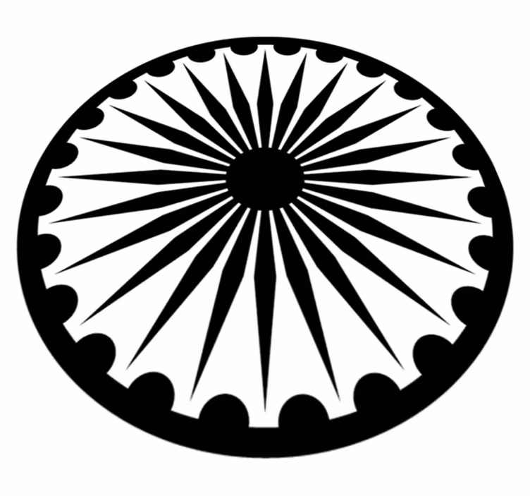 Monochrome mandala vinyl tapijt modern - TenStickers