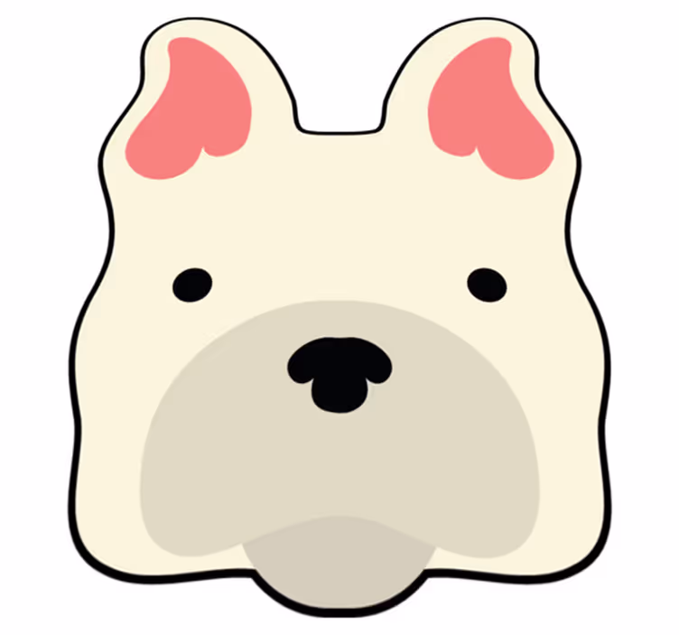 Schattige hondendecoratie dieren vinyl tapijt - TenStickers
