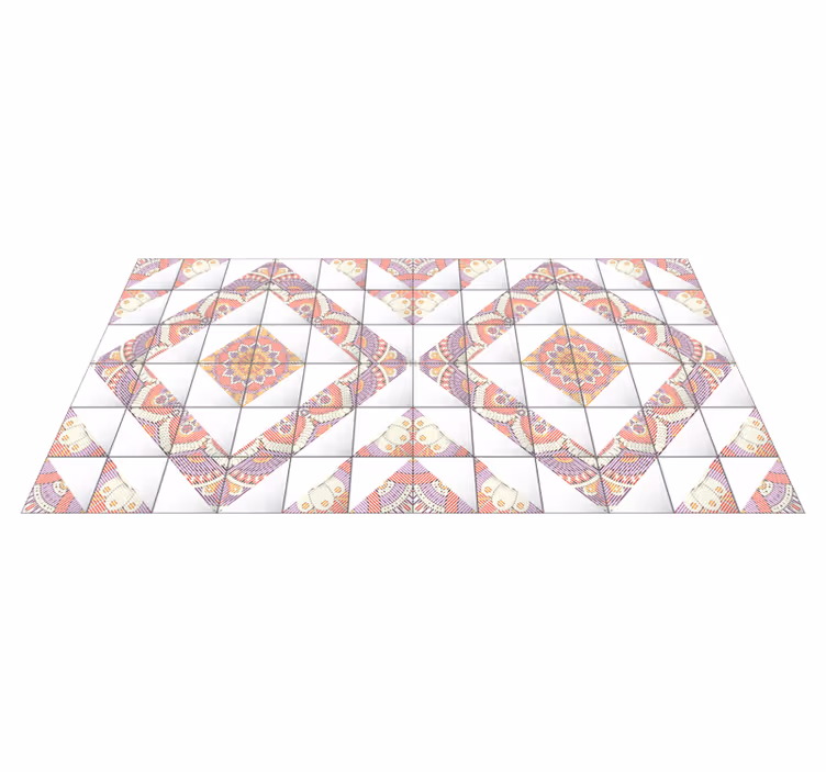 Mandala mozaïek vinyl tapijt tegels - TenStickers