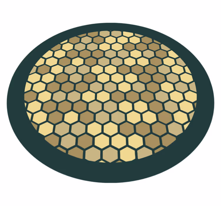 Geometrische honingraat vinyl tapijt geometrisch - TenStickers