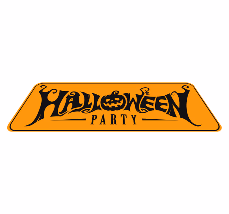 Vinyl tapijt halloween feestelijke banner - TenStickers