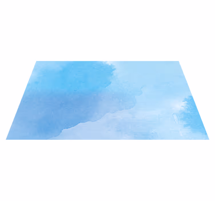 Aqua ombre vinyl tapijt met textuur - TenStickers
