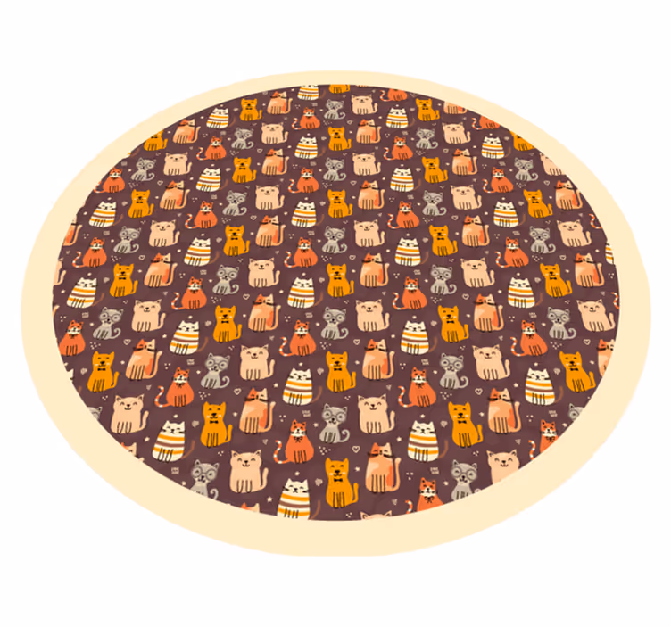 Dierenpatroon speelcirkel vinyl tapijt voor meer kinderen - TenStickers