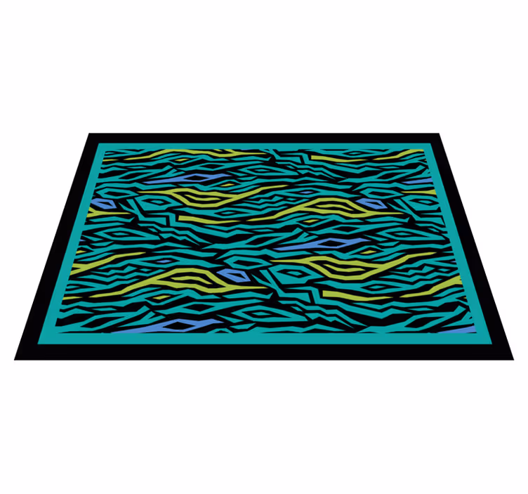 Abstracte safari vinyl tapijt dierenprint - TenStickers
