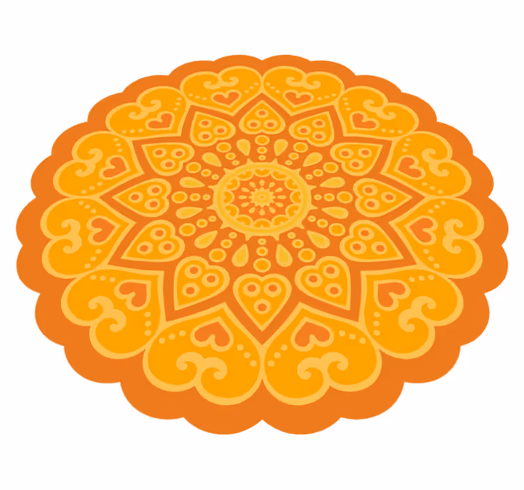 Vinyl tapijt mandala vloerkleed accent - TenStickers