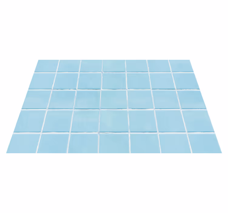 Azure-tegelsimulatie vinyl tapijt tegels - TenStickers